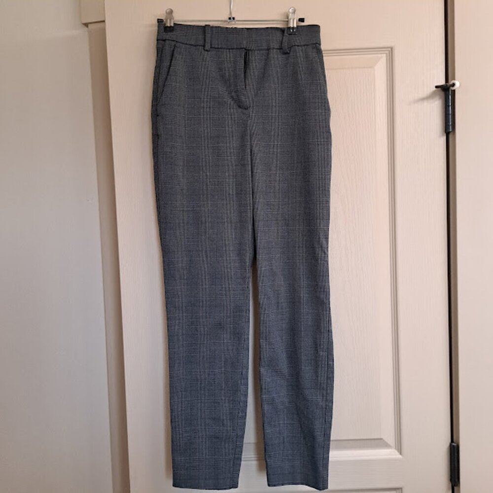 H&M Women's Dress Pant's Plaid College Preppy Pockets